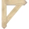 Ekena Millwork Traditional Arts and Crafts Rough Sawn Bracket w/ Offset Brace, Douglas Fir, 8"W x 32"D x 36"H BKT0806X32X36TRA03RDF - alternate 2